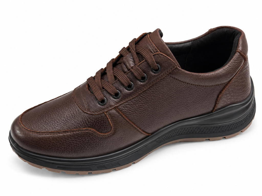 Blucher piel impermeable con cremallera ancho especial hombre se adapta plantilla ortopédica