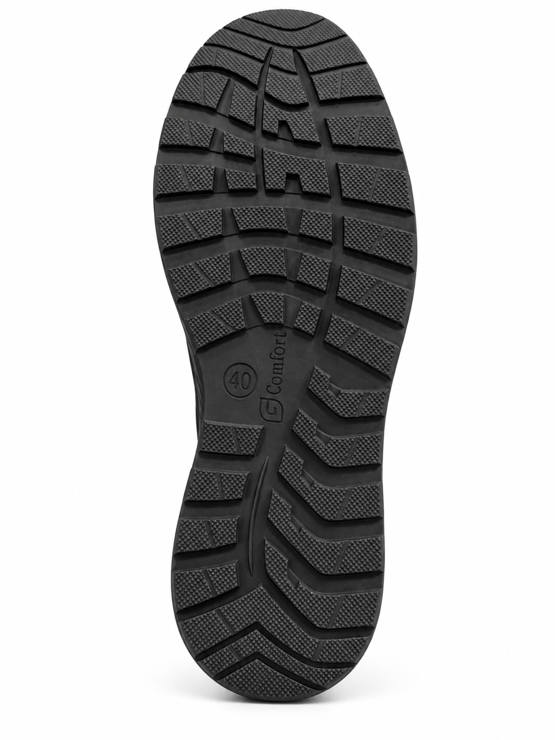 Botín piel impermeable con cremallera ancho especial hombre se adapta plantilla ortopédica
