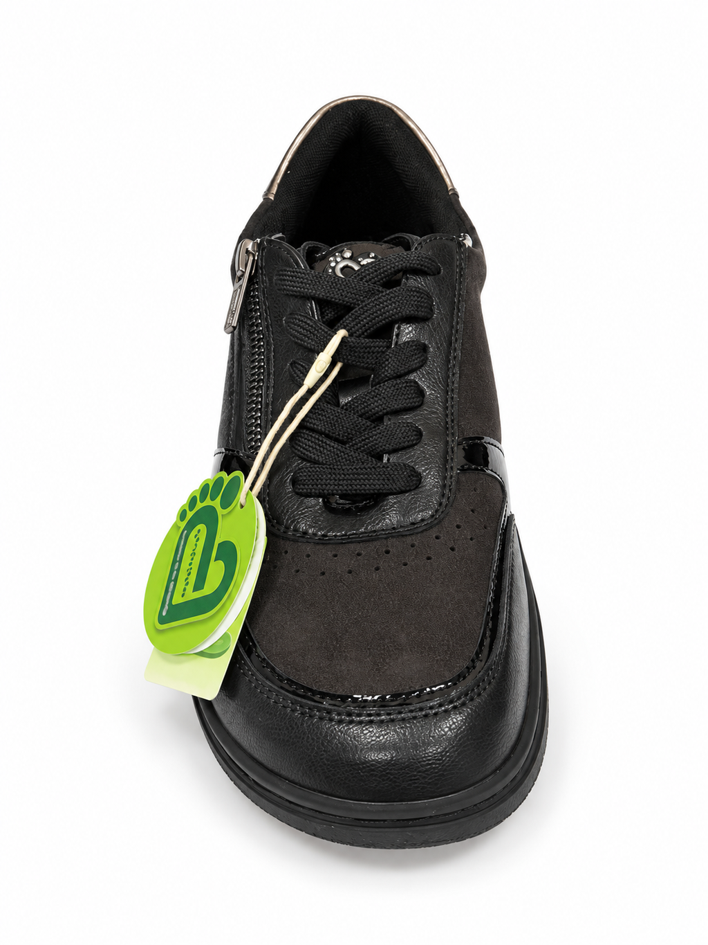 Deportiva blucher barefoot con cremallera ancho especial mujer se adapta plantilla ortopédica