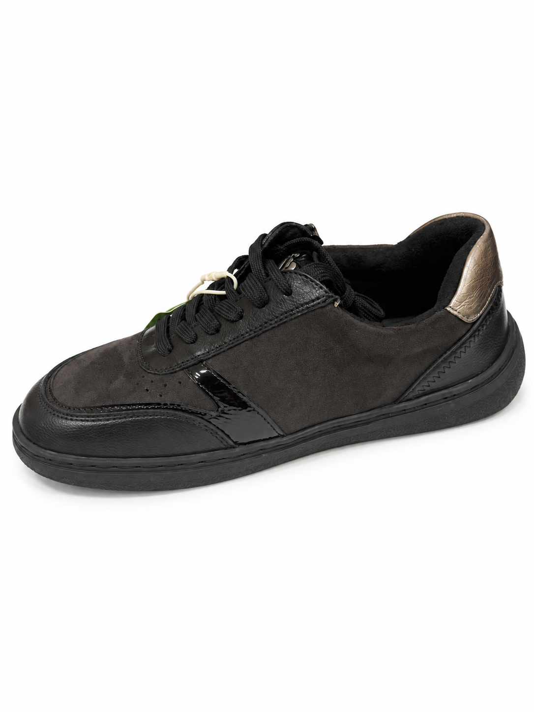 Deportiva blucher barefoot con cremallera ancho especial mujer se adapta plantilla ortopédica