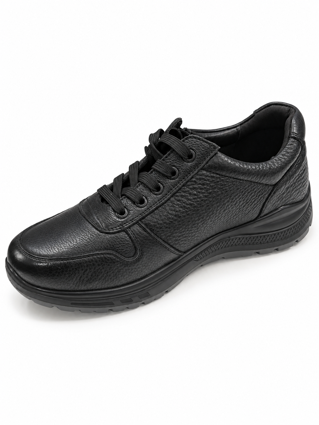 Blucher piel impermeable con cremallera ancho especial hombre se adapta plantilla ortopédica