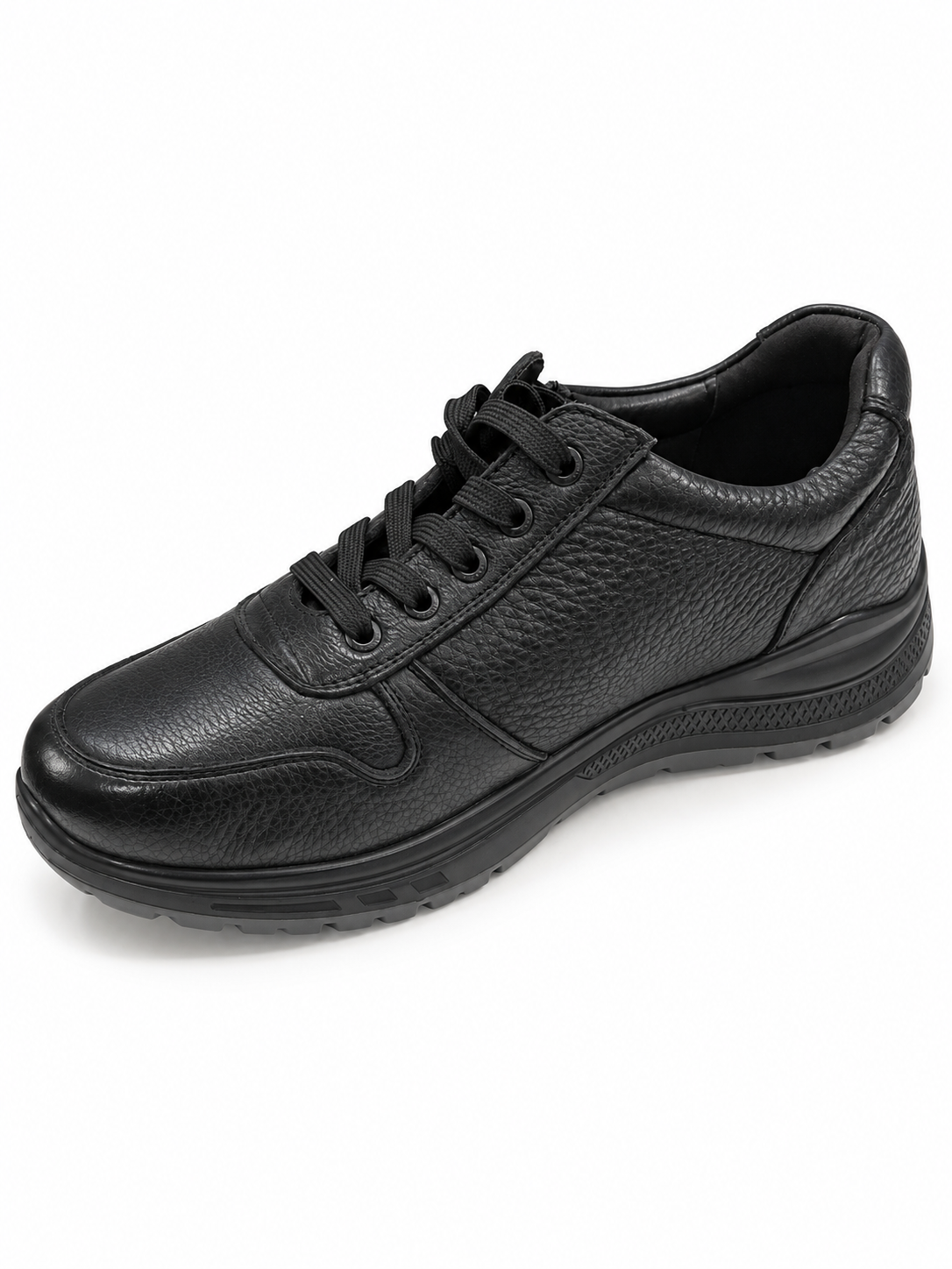 Blucher piel impermeable con cremallera ancho especial hombre se adapta plantilla ortopédica